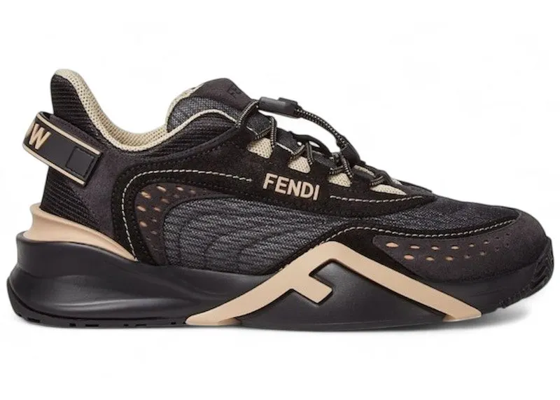 Fendi Flow Technical Low Black Beige | 8E8620ASAXF1RUI