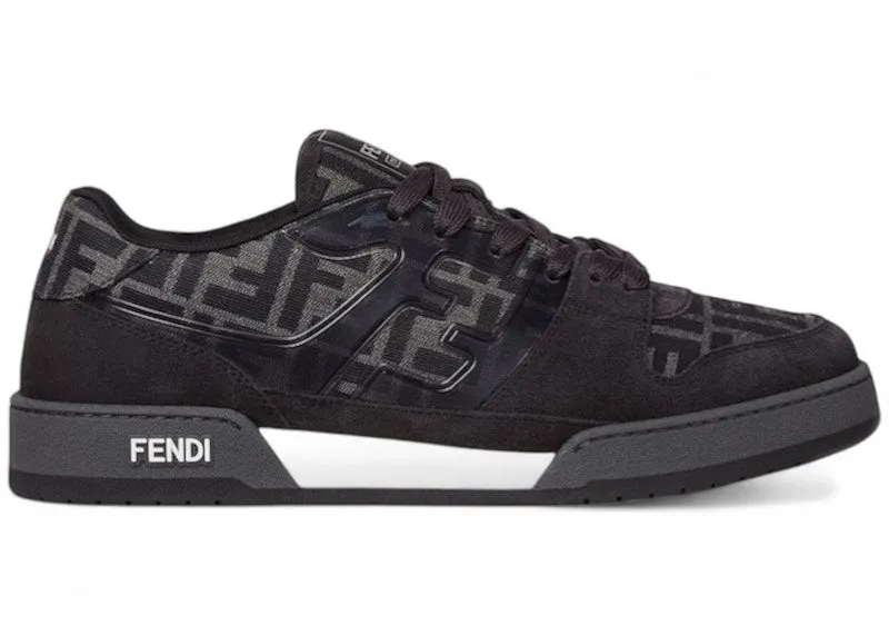 Fendi Match Low Black Grey FF Jacquard | 7E1688AQ6IF1R71