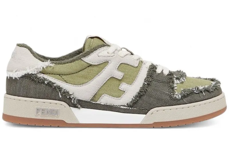 Fendi Match Low Denim Green Gum “Green / White / Gum” | 7E1495AMF1F1NL0