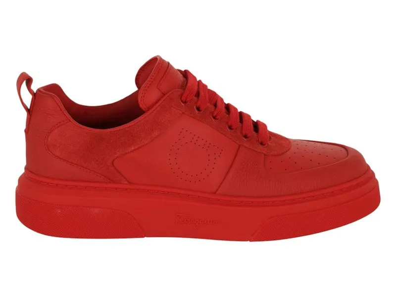 Ferragamo Cassina Low-Top Sneakers Red | 021171-760114-M