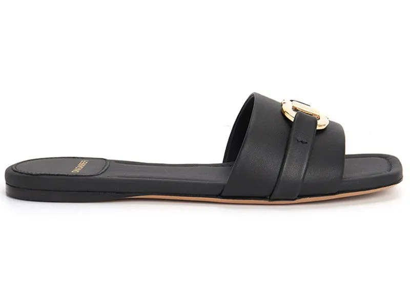 Ferragamo Gancini Flat Slide Black | 01G997-769636-1C