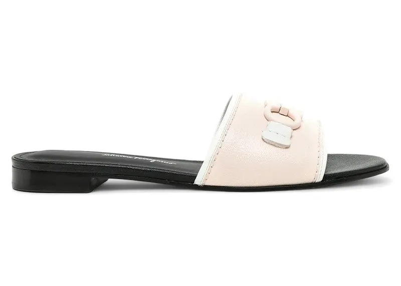 Ferragamo Rhodes Gancini-Logo Sandals Pink | 01R221750849