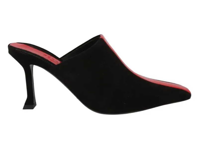 Ferragamo Sophye Suede Mules Black | 01G343-766421-1C