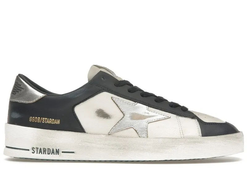 Golden Goose Stardan Optic White Navy Silver | GMF00333.F006910.82874