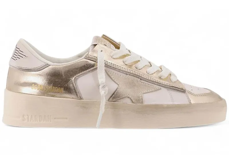 Golden Goose Stardan White Metallic Gold | GWF00333-F007536-12281