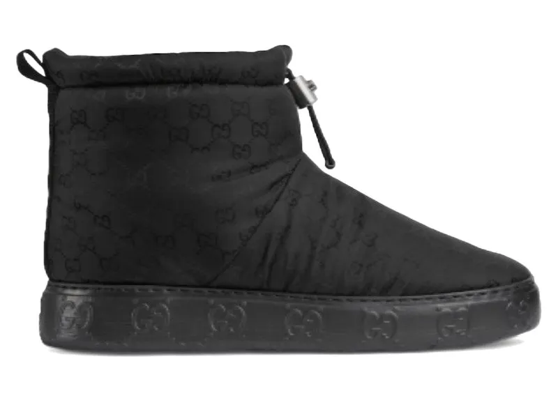 Gucci GG Ankle Boots Black | 762078 FACLN 1000