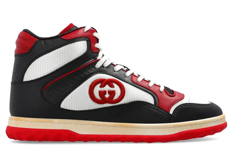 Gucci MAC80 High Black White Red | 762060 AACN5 1050