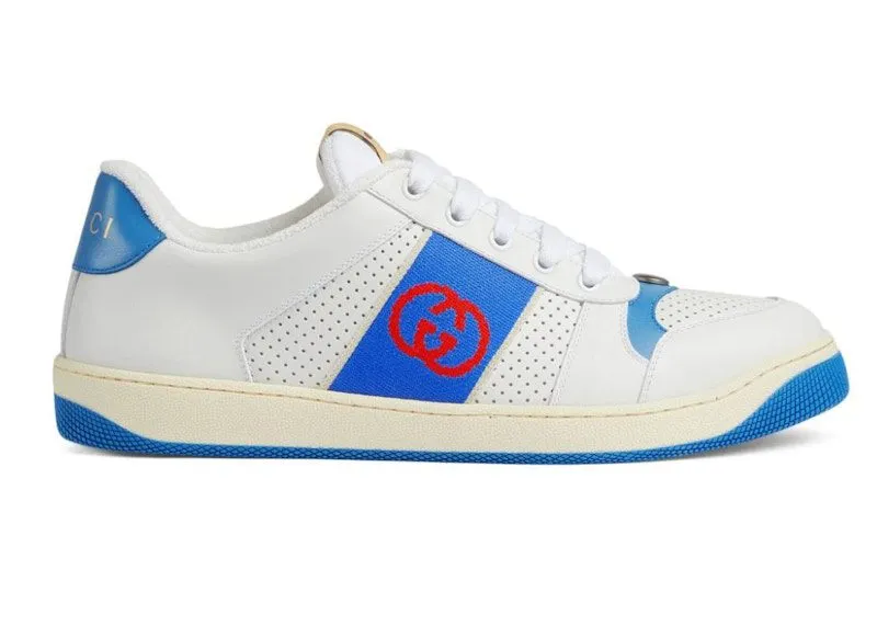 Gucci Screener White Blue “White / Blue / Red” | 765054AACV89055