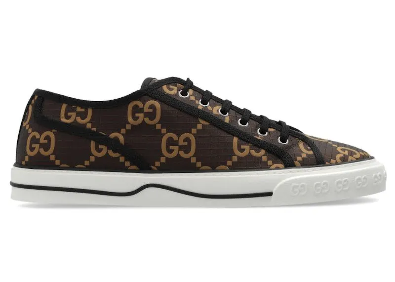 Gucci Tennis 1977 Low GG Monogram Ebony Beige | 771461 FACTD 8644
