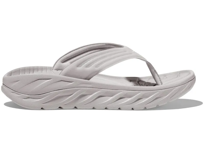 Hoka One Ora Recovery Flip Lunar Rock White | 1099675-LRWH