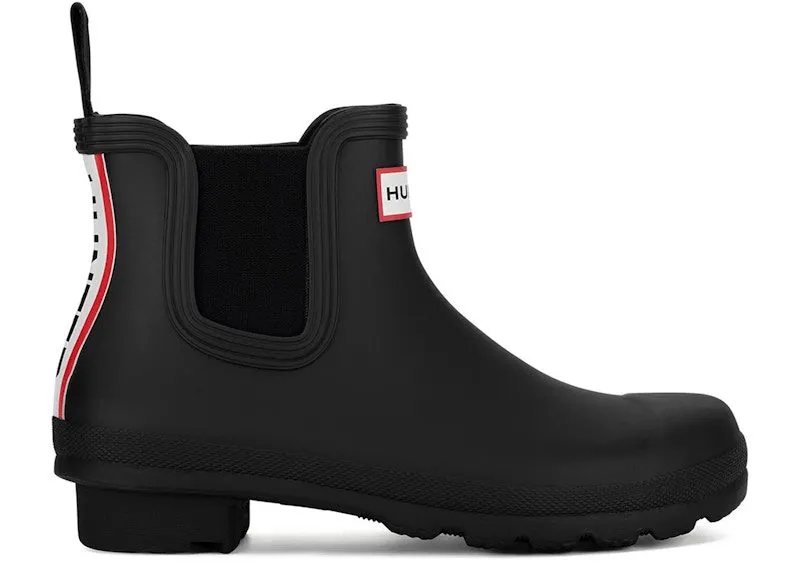 Hunter Chelsea Tri-Color Rain Boots Black | WFS2354RMA-BLK