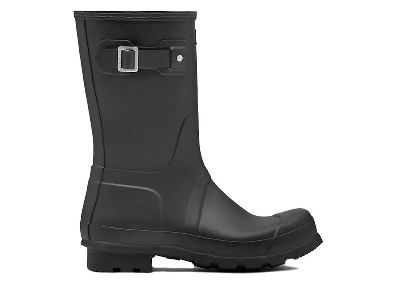 Hunter Original Short Rain Boots Black | MFS9000RMA-BLK
