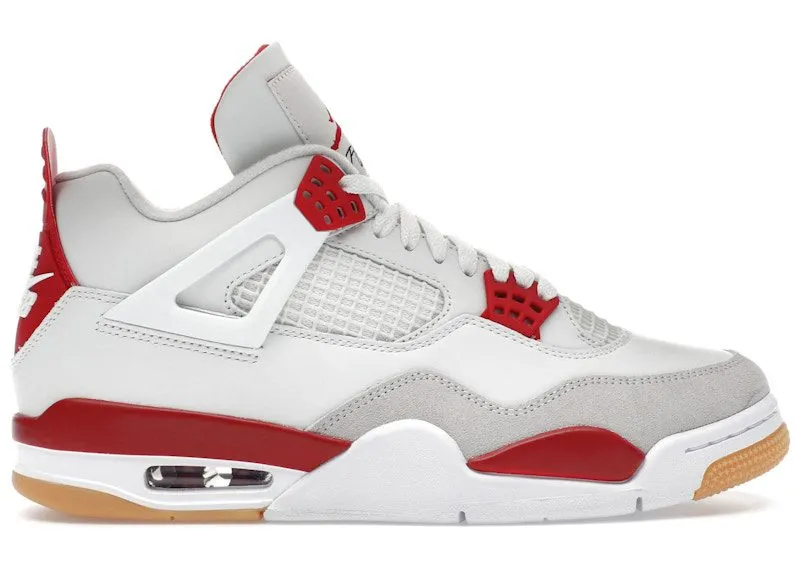 Jordan 4 Retro SB Varsity Red “Summit White / Varsity Red / Neutral Grey / Gum Yellow” | DR5415-106