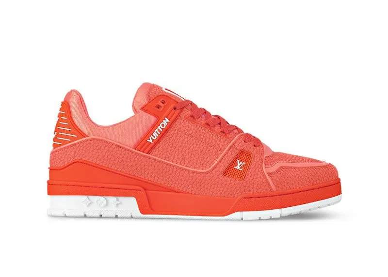 Louis Vuitton LV Trainer Orange White | 1ACQ67