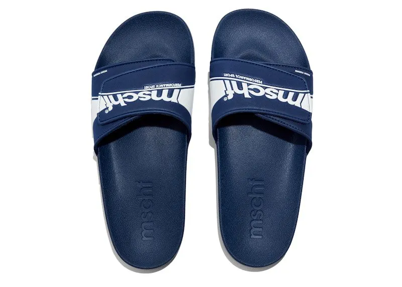 MSCHF Slides Navy “Navy / White” | MSCHF016-FLOP