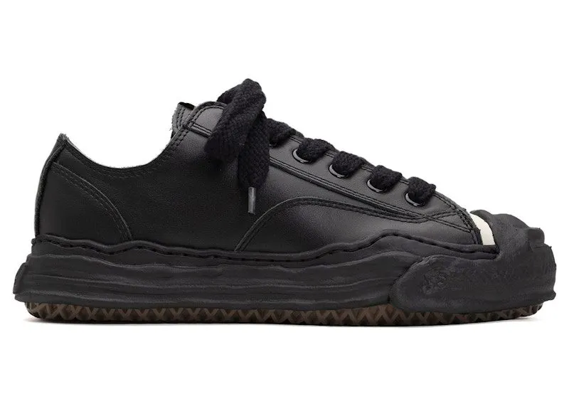Maison Mihara Yasuhiro Hank OG Sole Leather Low Black “Black / Black” | A05FW704-BLK