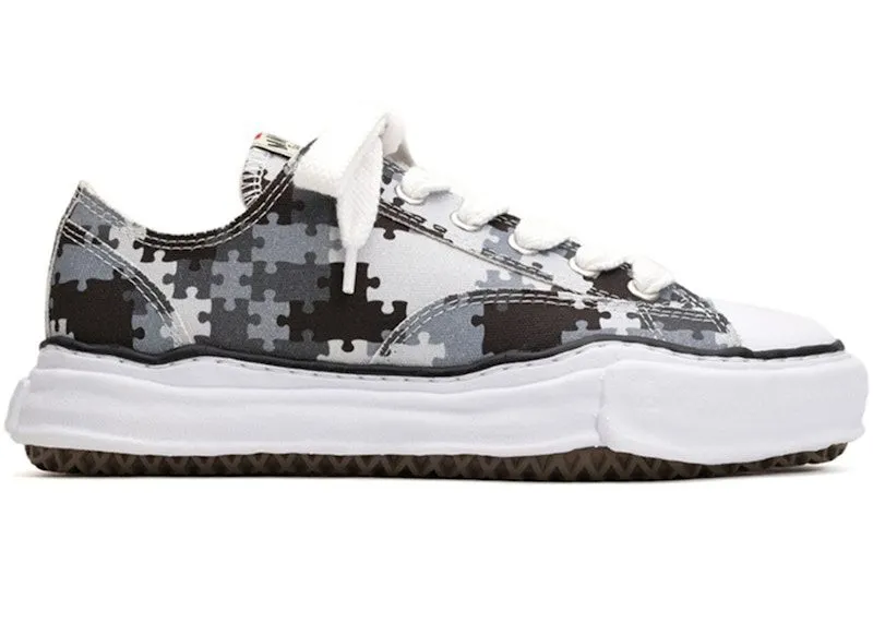 Maison Mihara Yasuhiro Peterson OG Sole Canvas Low Peace and After Camo Grey “Black / Grey / White” | C13FW716-GRY