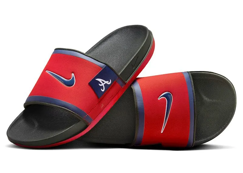 Nike Offcourt Slide Atlanta Braves “Sport Red / Dark Smoke Grey / Midnight Navy” | FN2695-600