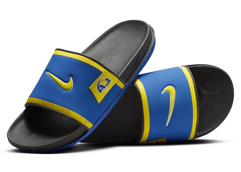 Nike Offcourt Slide Los Angeles Rams “Hyper Royal / Dark Smoke Grey / Midwest Gold” | FN4455-400