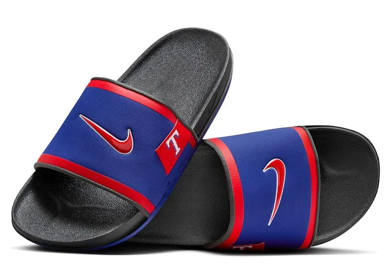 Nike Offcourt Slide Texas Rangers “Deep Royal Blue / Dark Smoke Grey / Sport Red” | FN4456-400