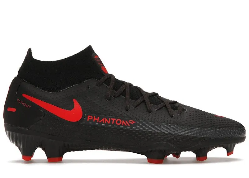 Nike Phantom GT Elite FG Black Chile Red Dark Smoke Grey | CW6600-060
