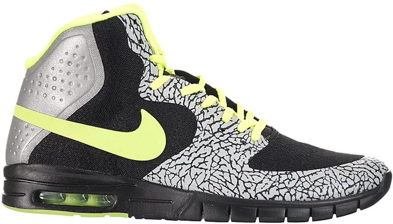 Nike SB Paul Rodriguez Hyperfuse Max DJ Clark Kent 112 “Black / Volt / Metallic Silver” | 635415-070