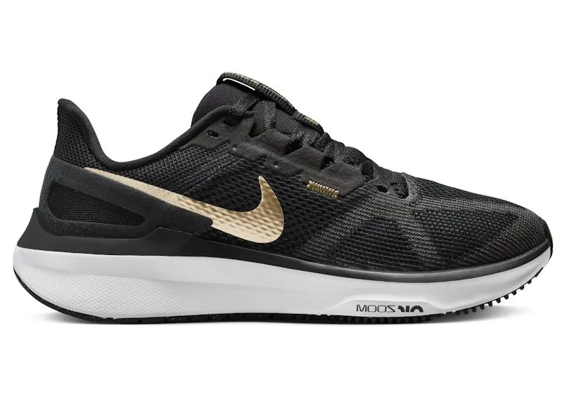 Nike Structure 25 Black White Dark Smoke Grey Metallic Gold | DJ7884-003