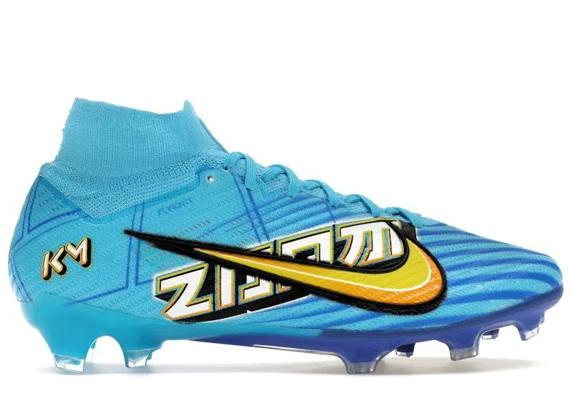 Nike Zoom Superfly 9 Elite KM FG Mbappe Motivation Pack “Baltic Blue / White” | DO9342-400