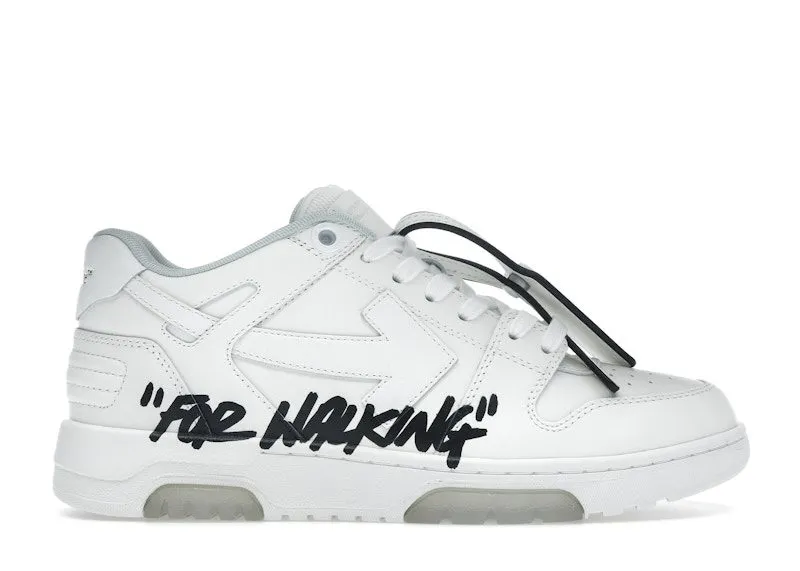 OFF-WHITE Out Of Office OOO Low Tops For Walking White Black | OWIA259C99LEA0190110