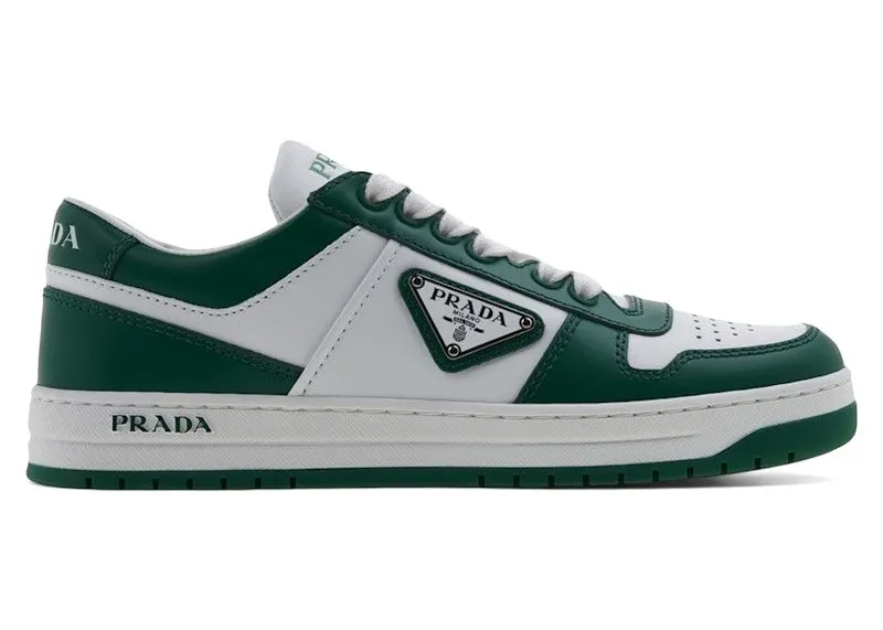 Prada Downtown Leather Low Top Sneakers White Mango | 1E792M_3LKG_F0DJT
