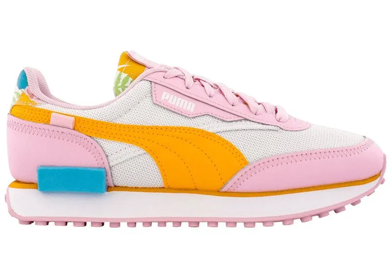 Puma Future Rider Flower Aura “White / Pink / Scuba Blue” | 382597-01
