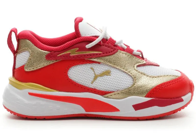 Puma RS-Fast Glitz “White / High Risk Red / Team Gold” | 384749-01