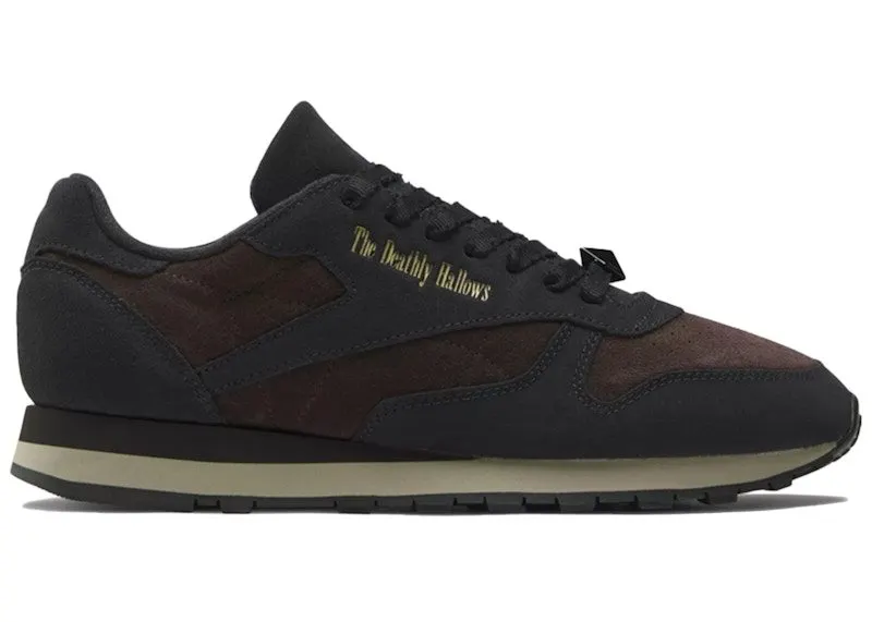 Reebok Classic Leather Harry Potter and the Deathly Hallows “Night Black / Dark Root / Matte Gold” | 100201817