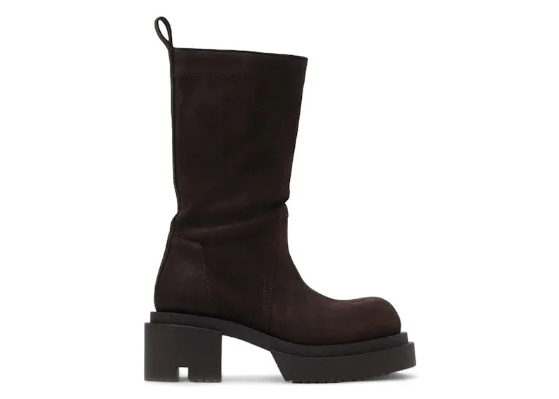 Rick Owens Concordians Calf Pull On Bogun Boot Brown | RP02E4834 LWN 04