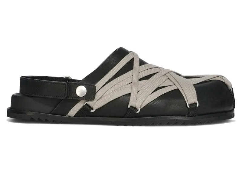 Rick Owens Hollywood Megalaced Mule Granola Black | RU01E5813 LOOW1 09