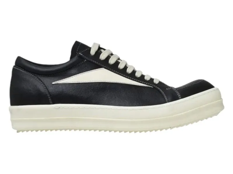 Rick Owens Leather Jumbolace Low Sneaks Milk “Milk / Milk / Milk” | RO01E7883 LLPPW2 1111