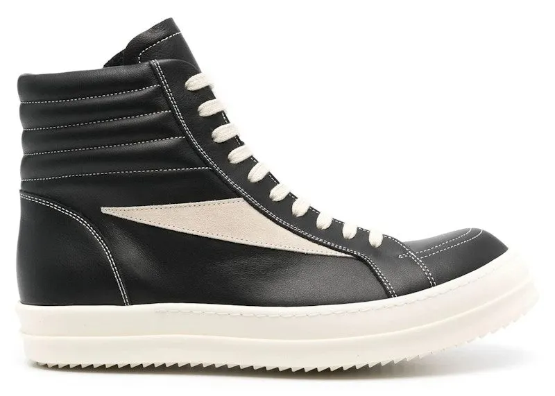 Rick Owens Porterville Vintage High Black Milk “Black / Milk / Milk” | RU02D6896LCOLVS-911