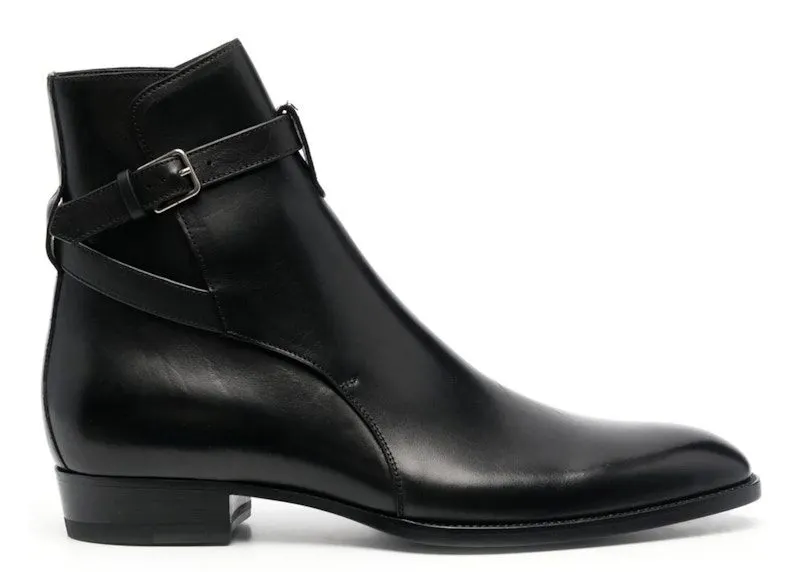 Saint Laurent Wyatt Jodhpur Boot Black | 6634141YL00-1000