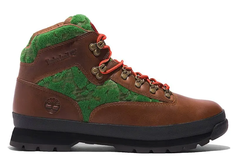 Timberland Euro Hiker Mid Black Pioneers “Medium Brown” | TB0A2PJ3-EM4