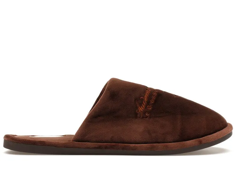 Travis Scott CJ x Audemars Piguet House Slippers Brown Velvet | 1701735223