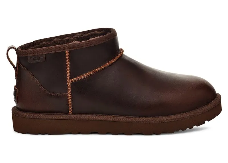 UGG Classic Ultra Mini LTHR Regen Boot Ironwood | 1158191-IWD