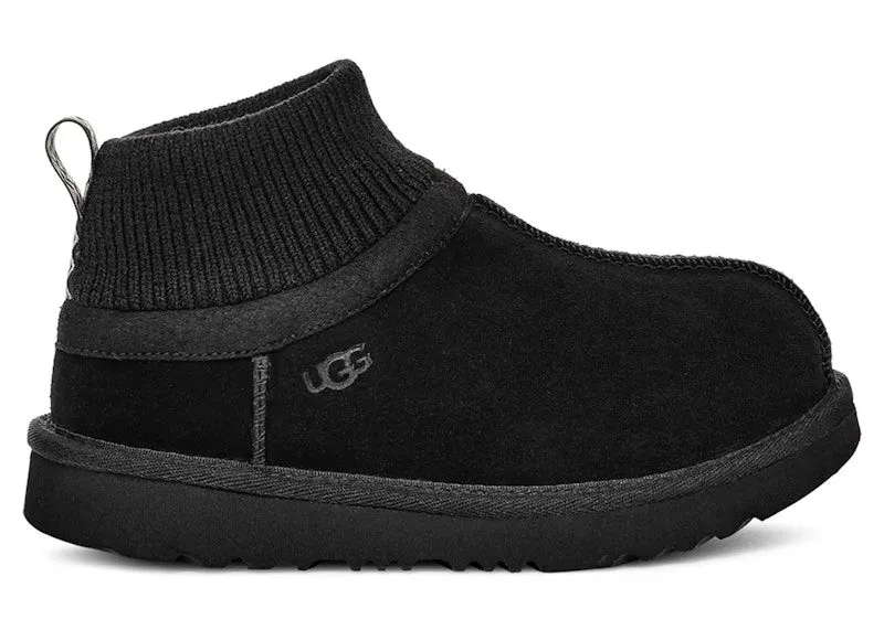 UGG Classic Ultra Stretch Cuff Slipper Black | 1157702T-BLK