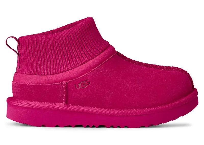 UGG Classic Ultra Stretch Cuff Slipper Dark Peony | 1157702K-DNY