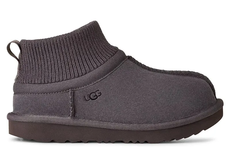 UGG Classic Ultra Stretch Cuff Slipper Obsidian | 1157702K-OBS