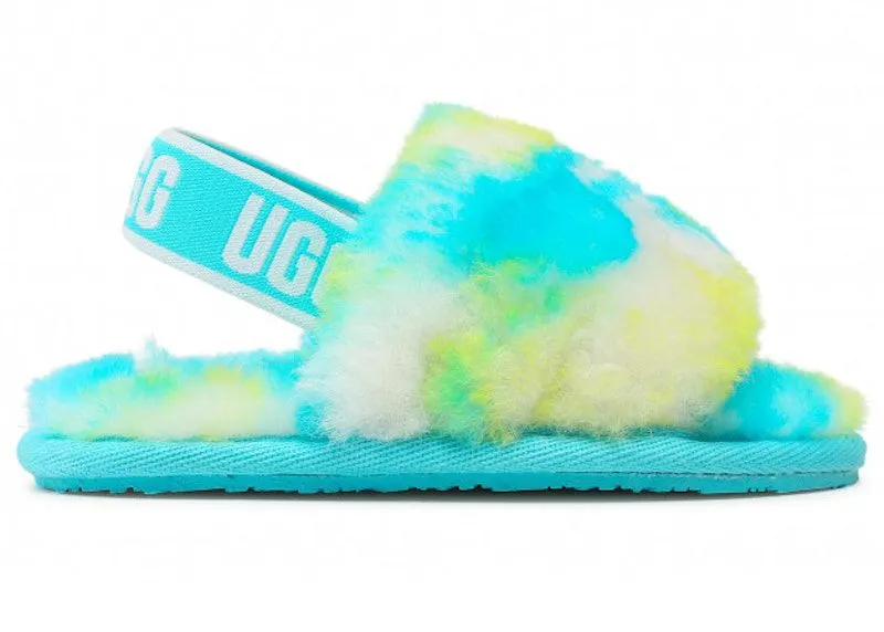 UGG Fluff Yeah Slide Oasis Blue | 1123638T-OBSL