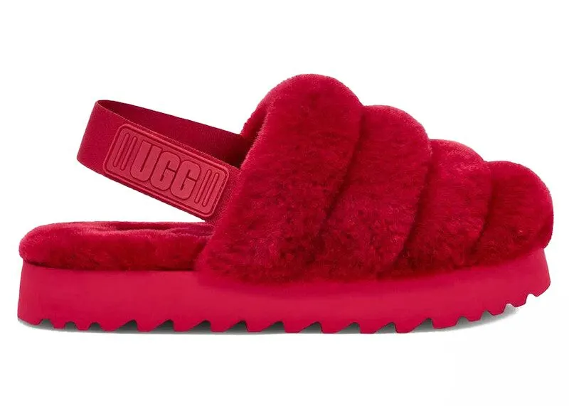 UGG Super Fluff Slipper Ribbon Red | 1121751-RBRD