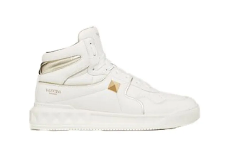 Valentino Garavani One Stud High-Top White Silver | WW2S0CX1RUSL71