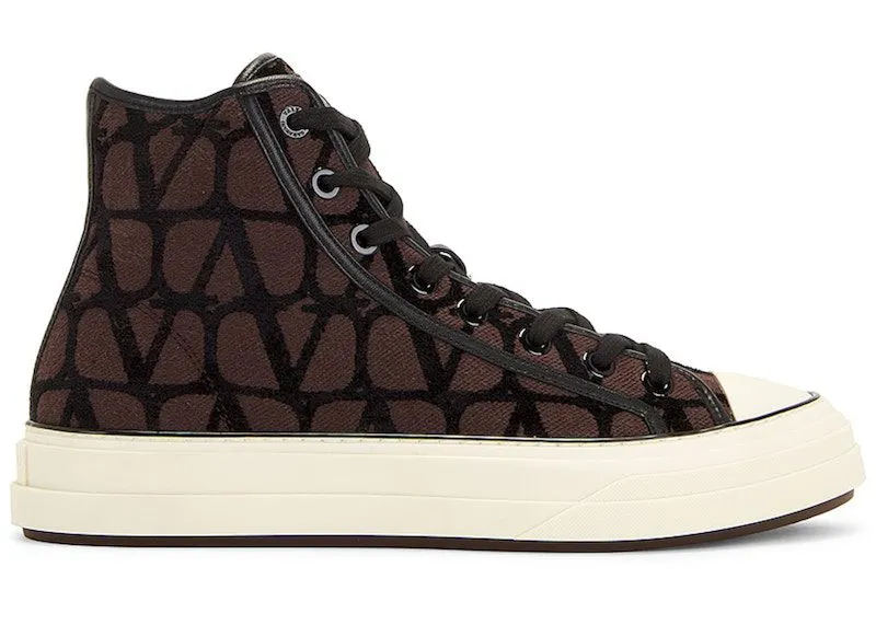 Valentino Toile Iconographe Totaloop High-Top Brown “Brown / Black” | 2Y0S0H01 RWC U02