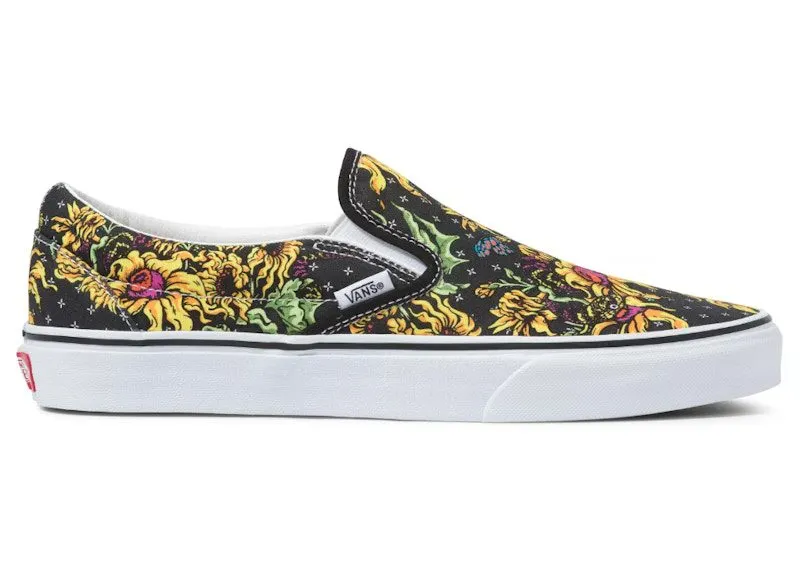 Vans Classic Slip-On Beauty Skull “Black / True White” | VN0A5AO8640