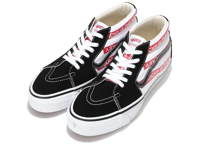 Vans OTW Sk8-Mid 83 Premium Undercover Anarchy is the Key Red “Black / Russet Maroon” | VN000CXG458